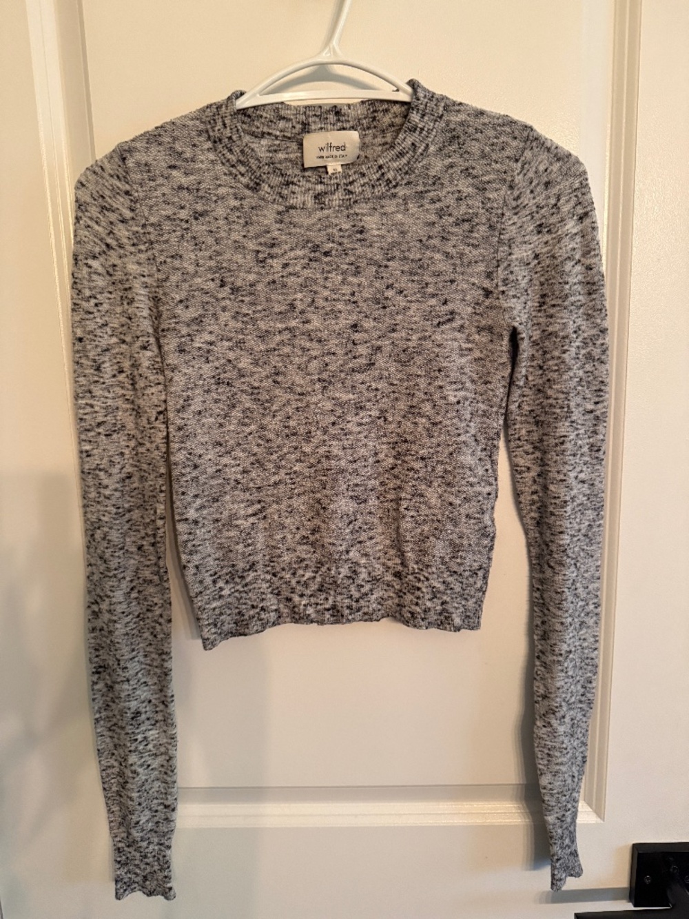Aritzia Wilfred Italian Yarn Cropped Sweater Size XS